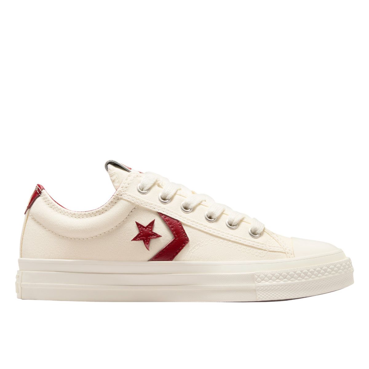 CONVERSE - Tenis Converse Star Player 76 Hombre-Blanco/Vino Tinto