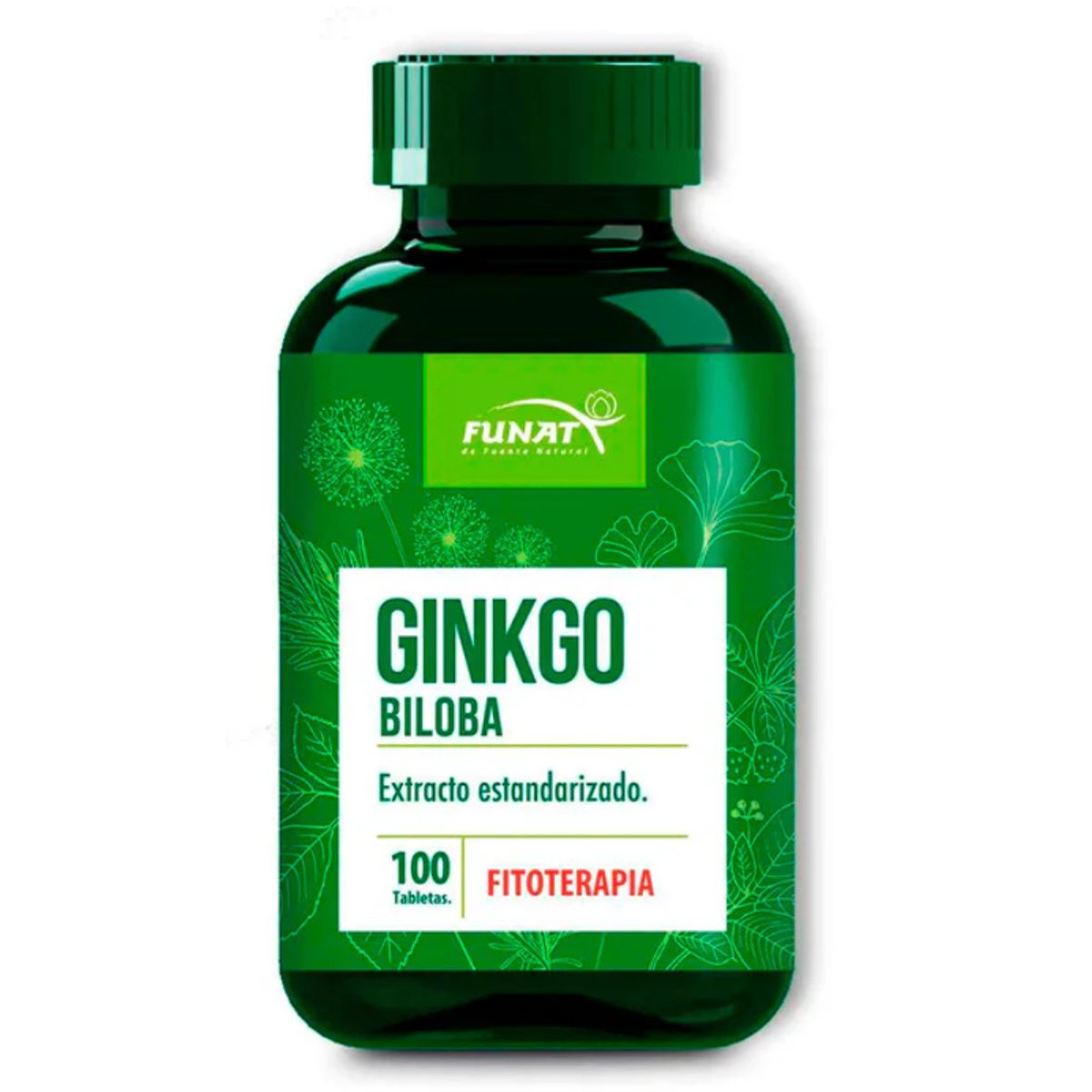 FUNAT - SUPLEMENTO GINKGO BILOBA X 100 TABLETAS/ FUNAT