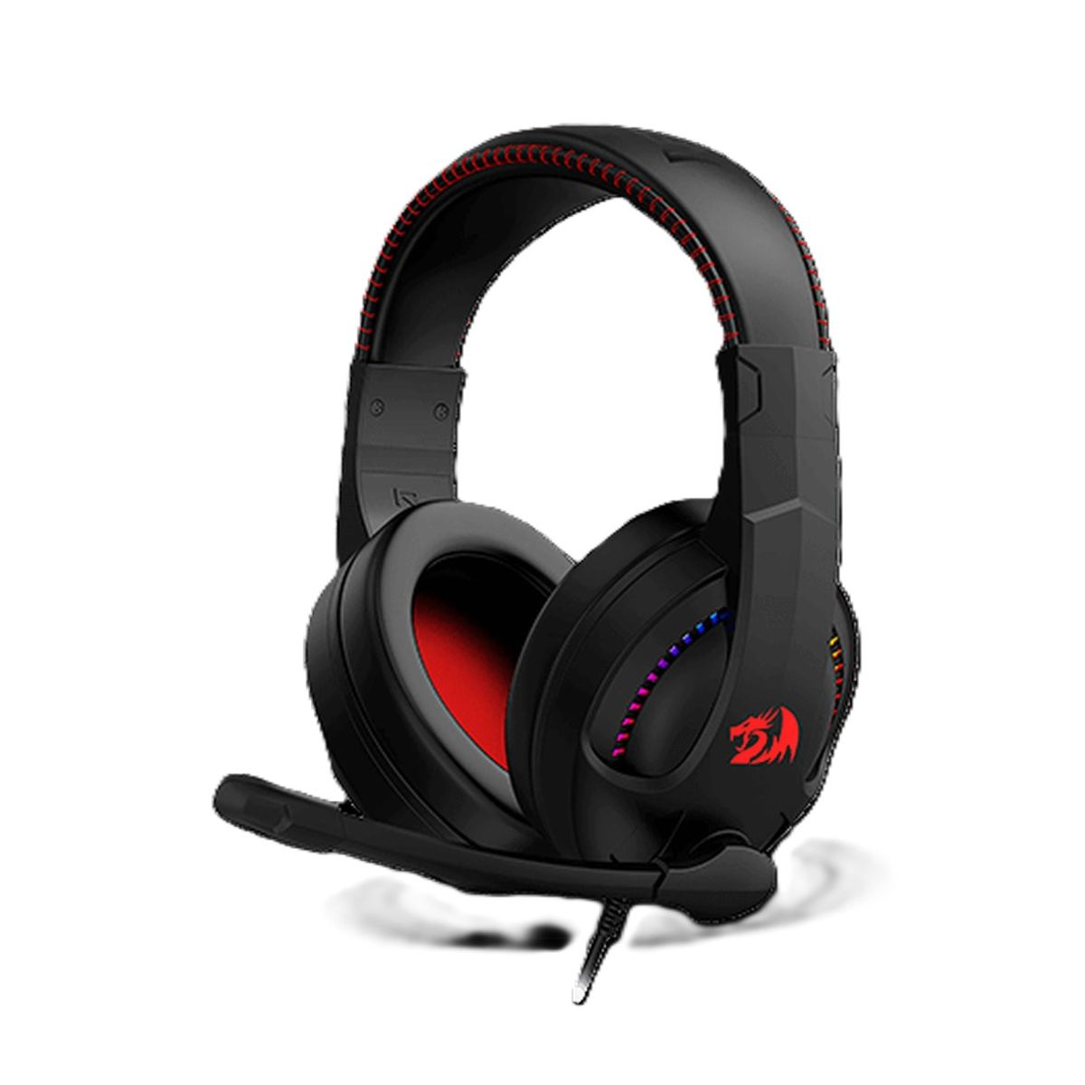 REDRAGON - Auriculares REDRAGON H211 CRONUS RGB Negra con Iluminación RGB y Ajuste Cómodo