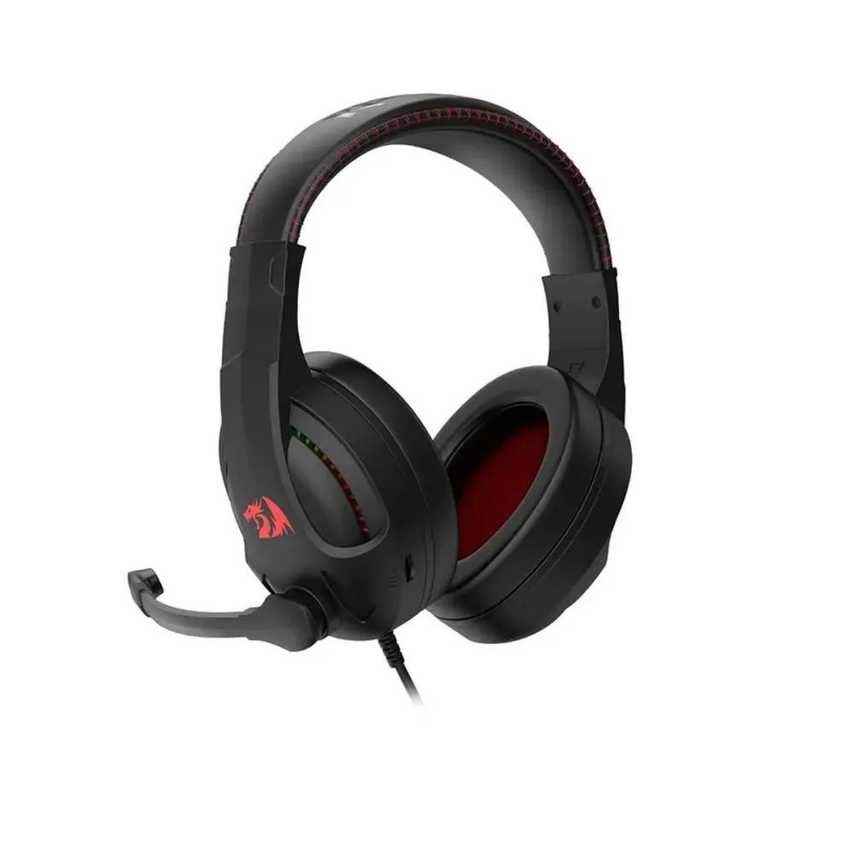 REDRAGON - Auriculares REDRAGON H211 CRONUS RGB Negra con Iluminación RGB y Ajuste Cómodo