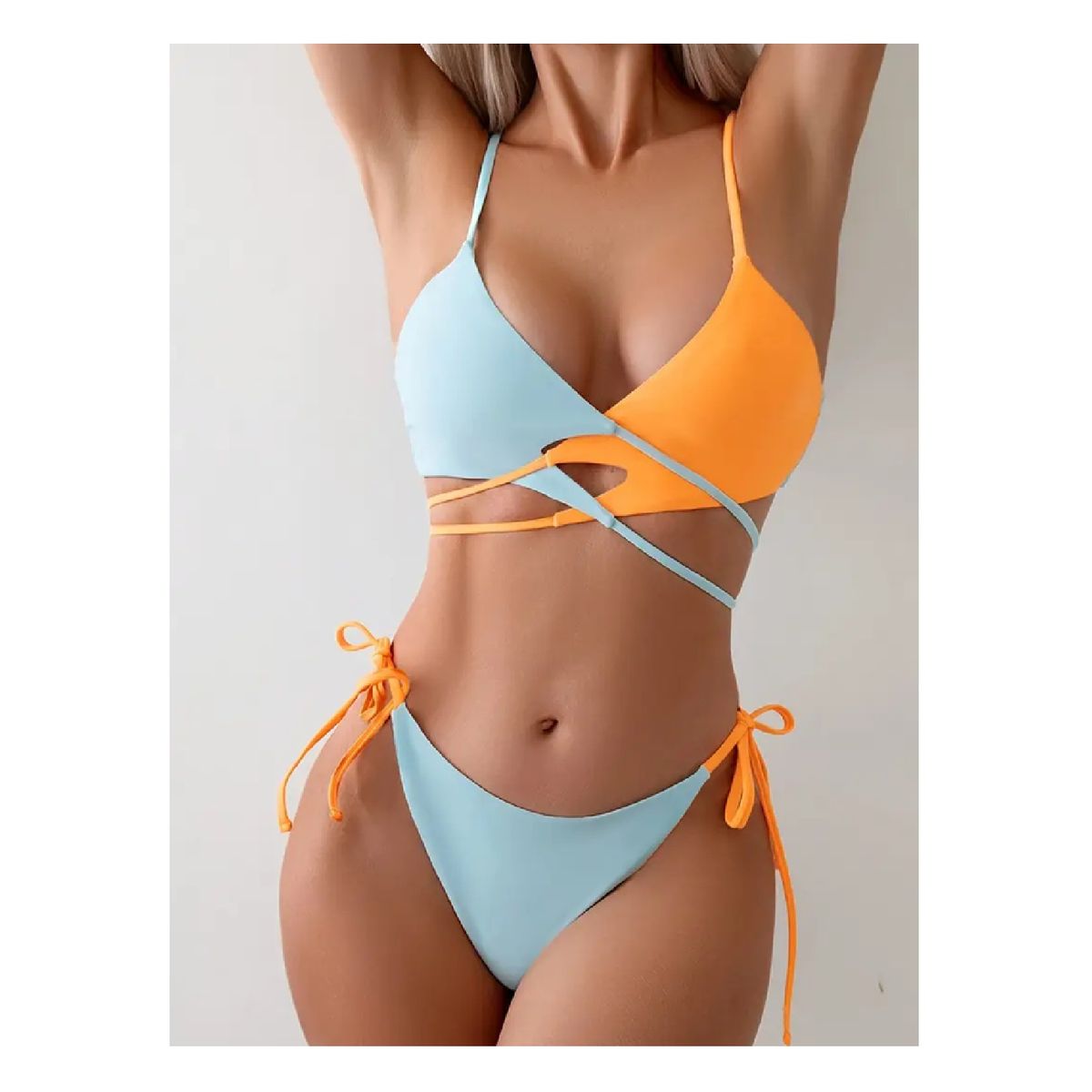 GENERAL - Vestido De Baño Mujer Cruzado Moda Europea