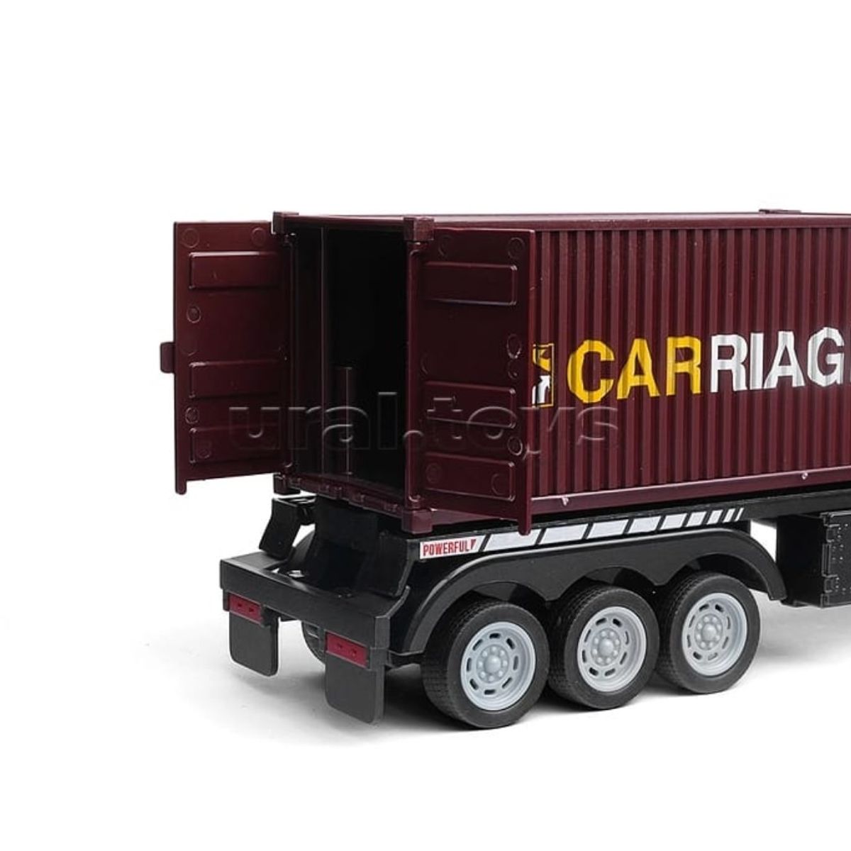 GENERICO - Tractomula Camion Control Remoto Juguete con Señales de Tránsito