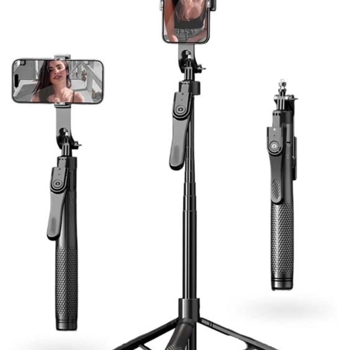 INNOVA - Trípode Estabilizador 4 Ejes K29 Con Control Bluetooth 360° Extensible 215 Cm