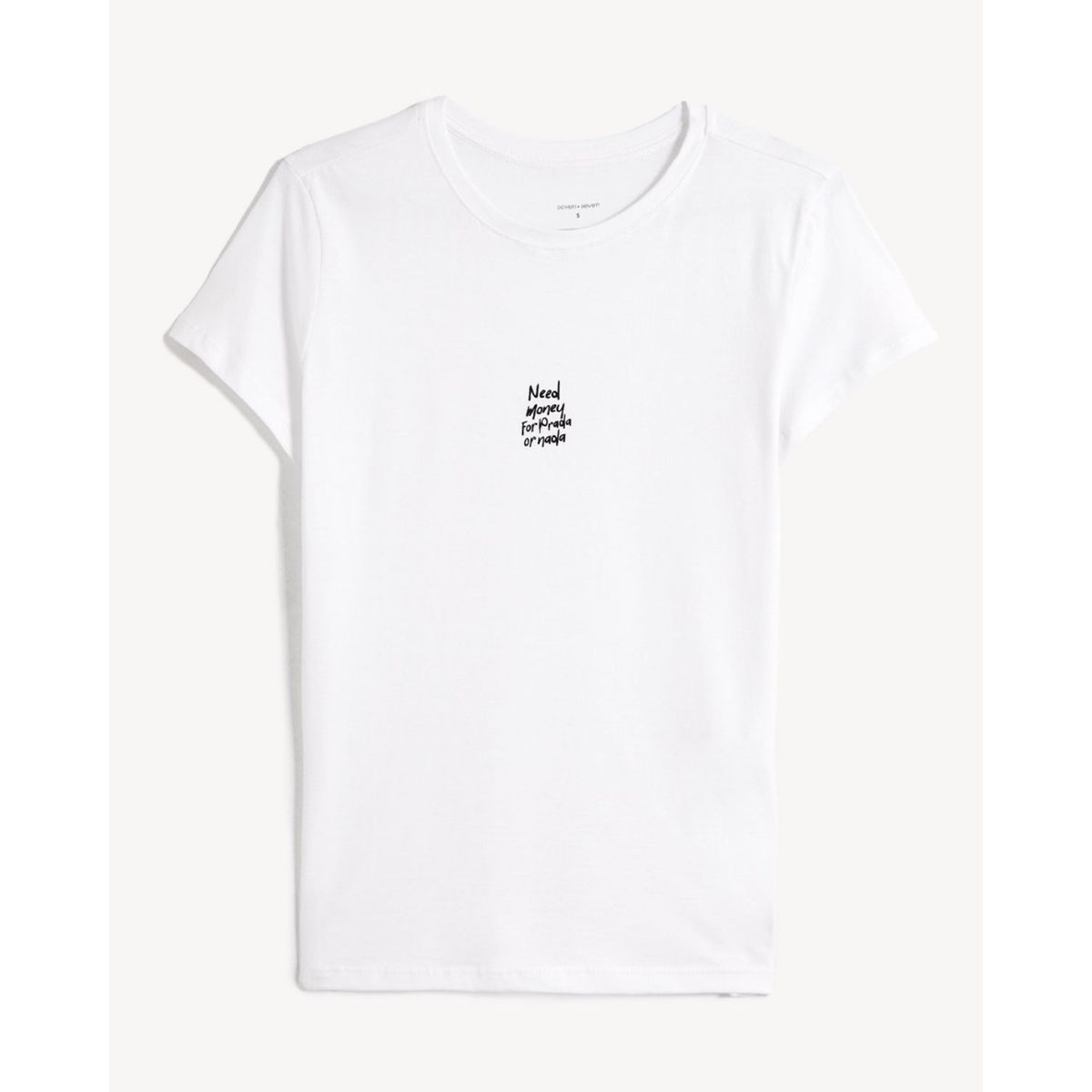 SEVEN SEVEN - Camiseta Para Mujer Manga Corta Cuello Redondo Color Crudo Marca Seven Seven #28096549