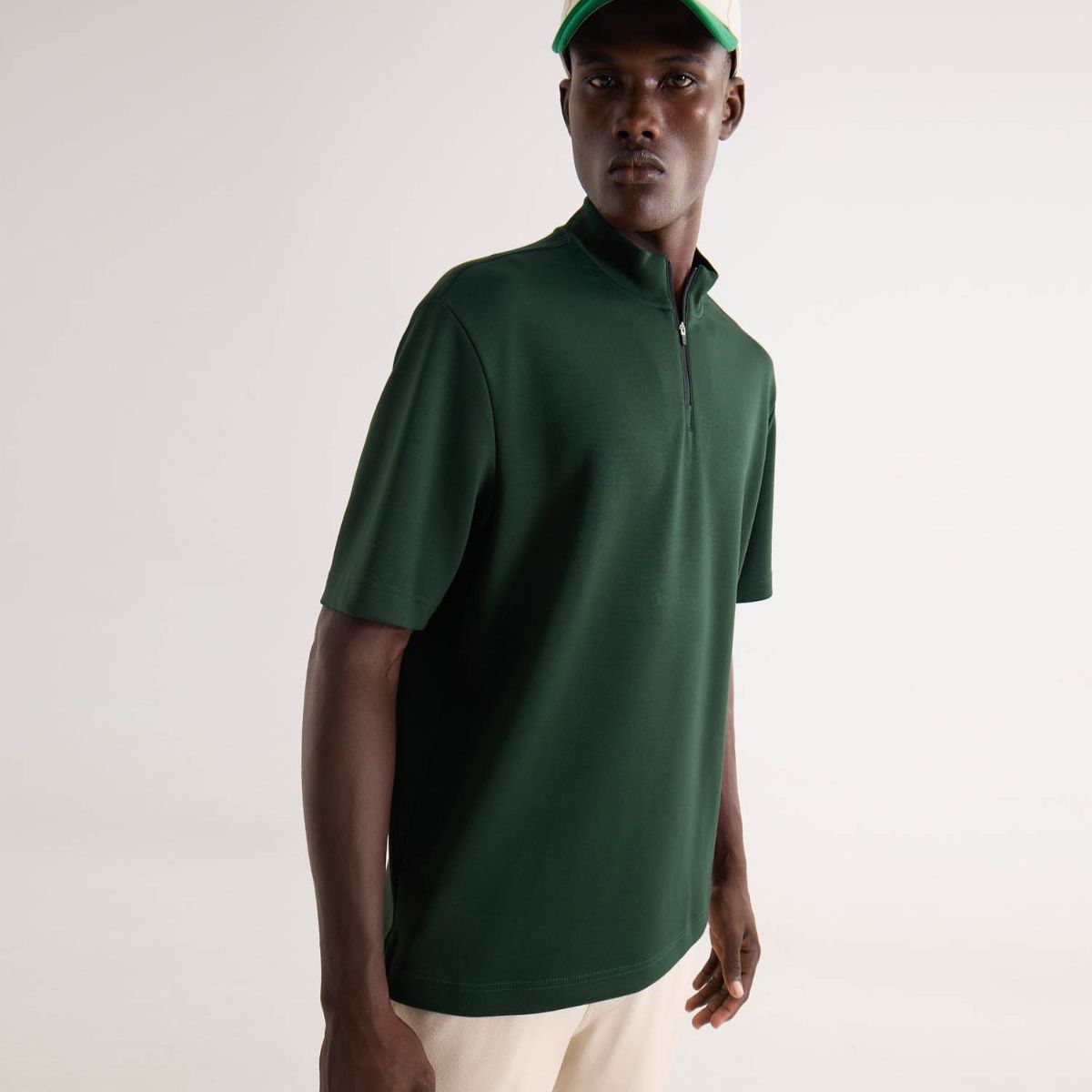 SEVEN SEVEN - Polo Para Hombre Cuello Mao Sin Bolsillo Color Verde Marca Seven Seven #45110926