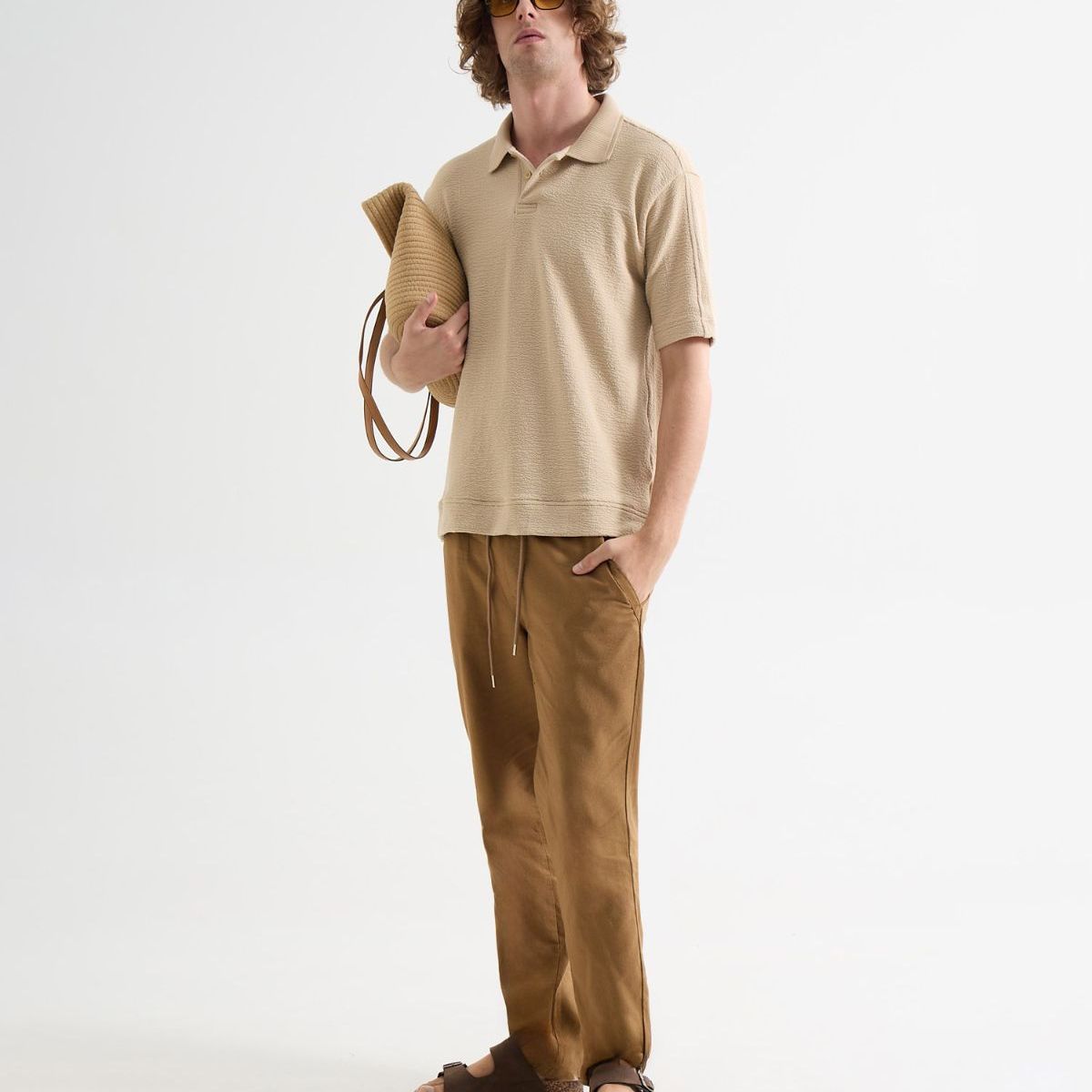 SEVEN SEVEN - Polo De Hombre  Color Avena Marca Seven Seven #45110887