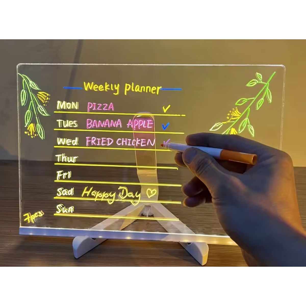 GENERICO - Tablero de Dibujo Acrílico con Luz LED