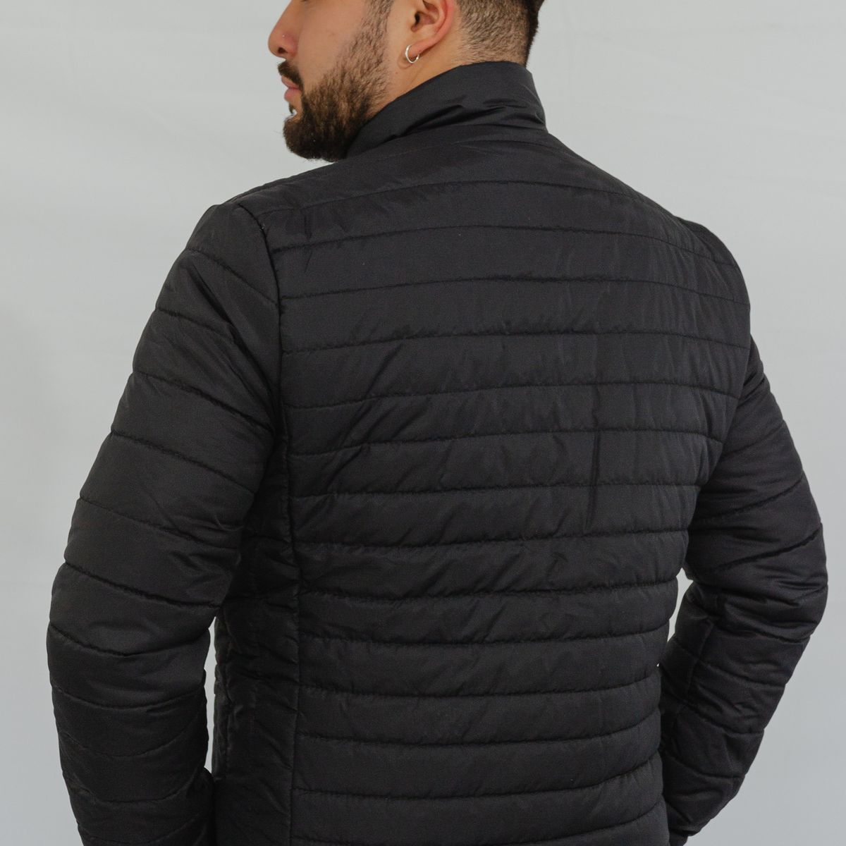 ABC JACKETS - chaqueta negra para caballero tipo invierno termica e impermeable