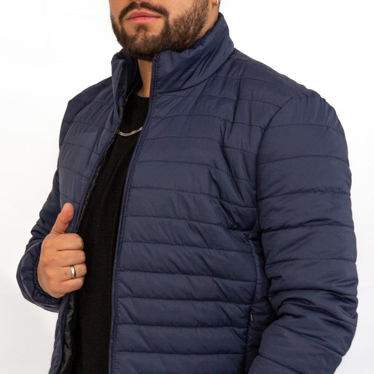 ABC JACKETS - chaqueta azul para caballero tipo invierno termica e impermeable