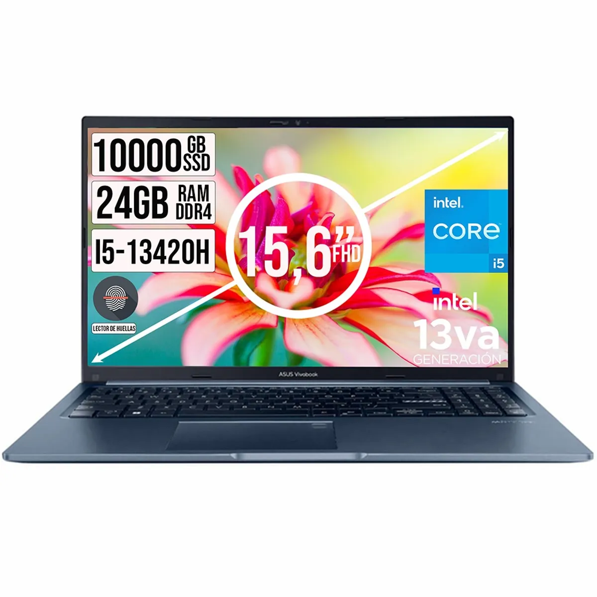 ASUS - PORTATIL ASUS INTEL CORE I5-13420H SSD 1TB RAM 24GB LED 15,6 FULL HD