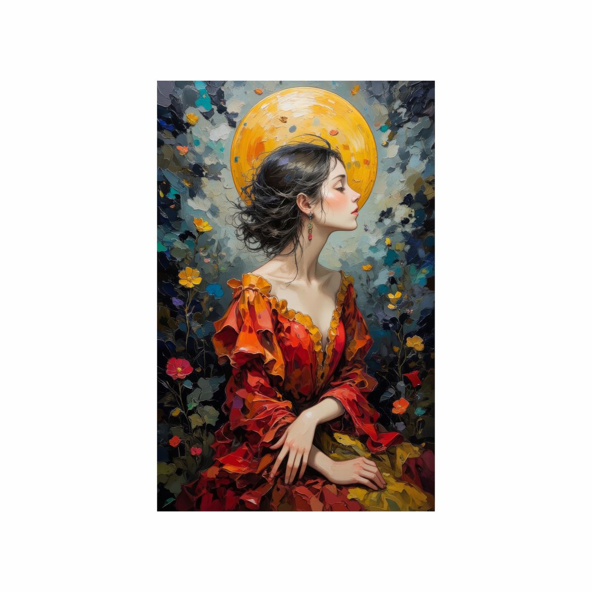 GENERICO - Lienzo Cuadro Decorativo Luz de Mujer 93x60cm