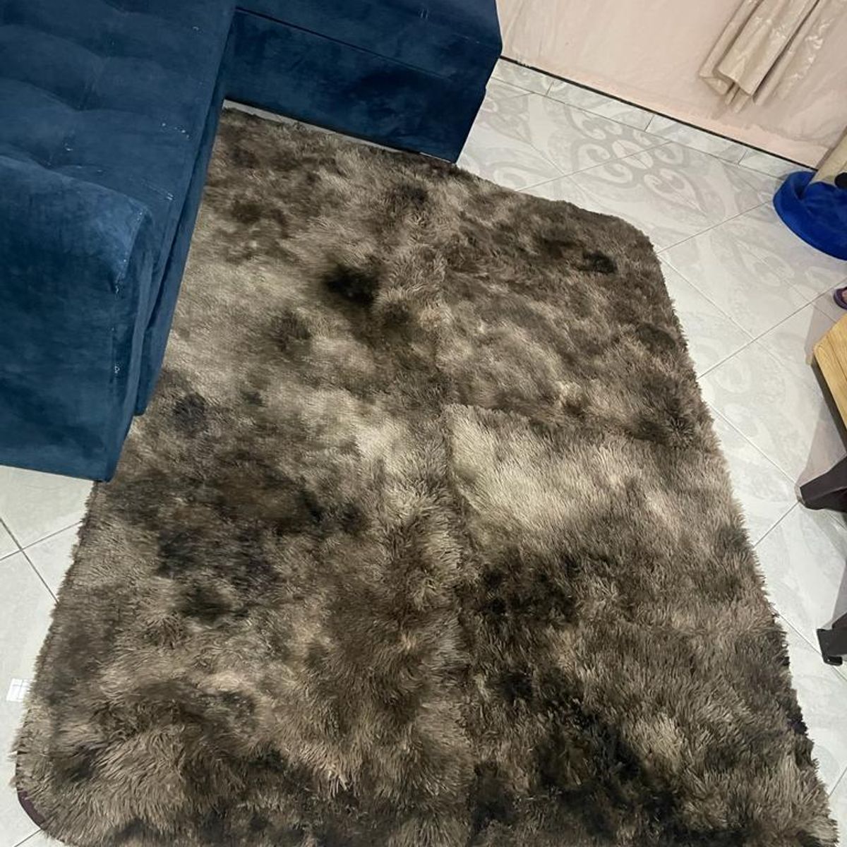 GENERICO - Alfombra Tapete Decoración Peludo Antideslizante Hogar 200 X 150 cms