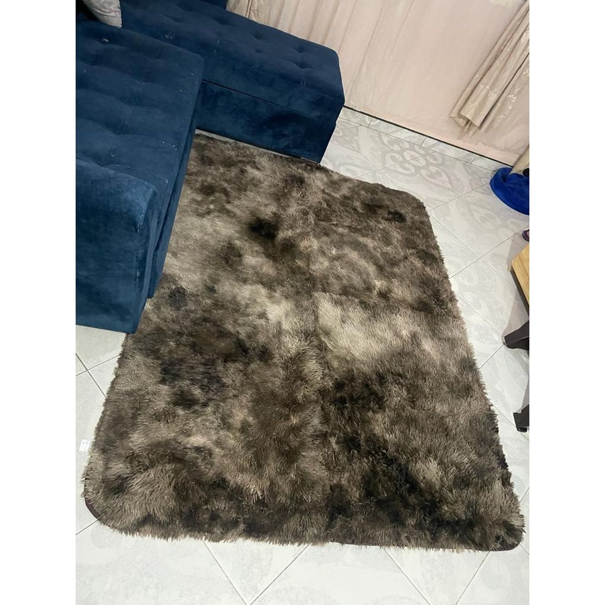 GENERICO - Alfombra Tapete Decoración Peludo Antideslizante Hogar 200 X 150 cms