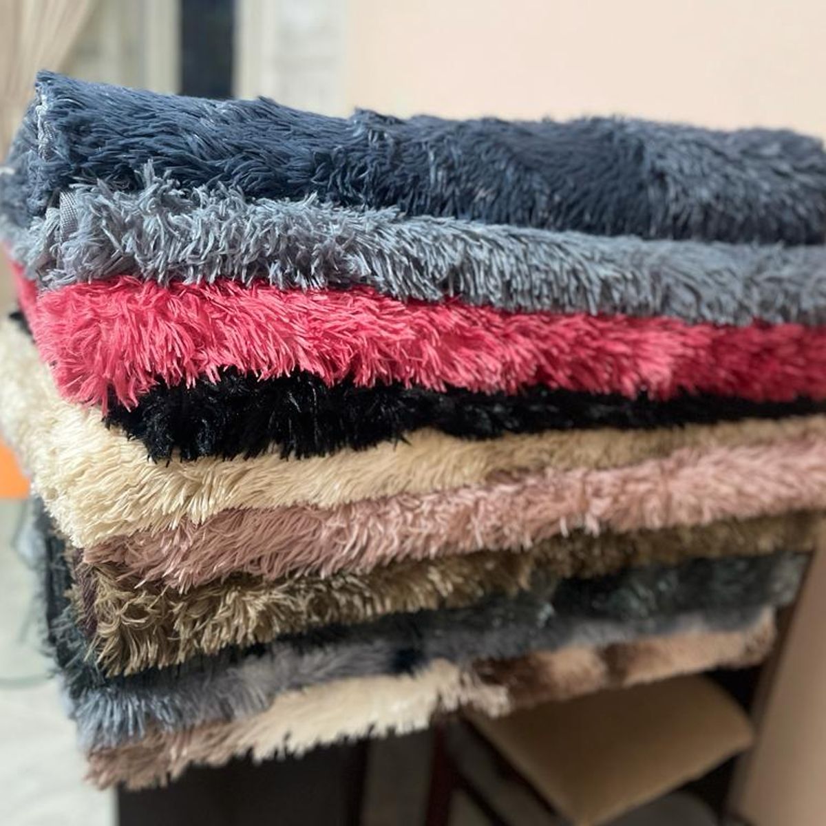 GENERICO - Alfombra Tapete Decoración Peludo Antideslizante Hogar 200 X 150 cms