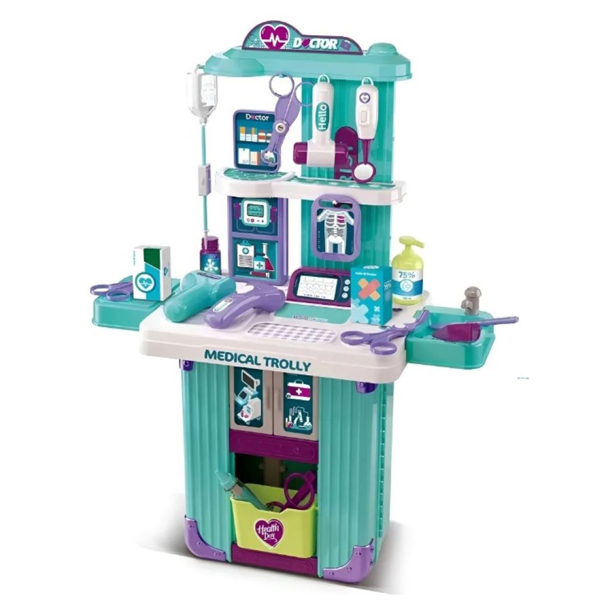 ZHOPI CO - Kit Medico Maleta Plegable Juguete Para Niños Doctor