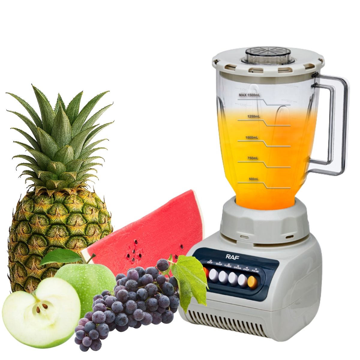 GENERICO - Licuadora Electrica 2 en 1 con Picatodo 1.5L 4 Velocidades