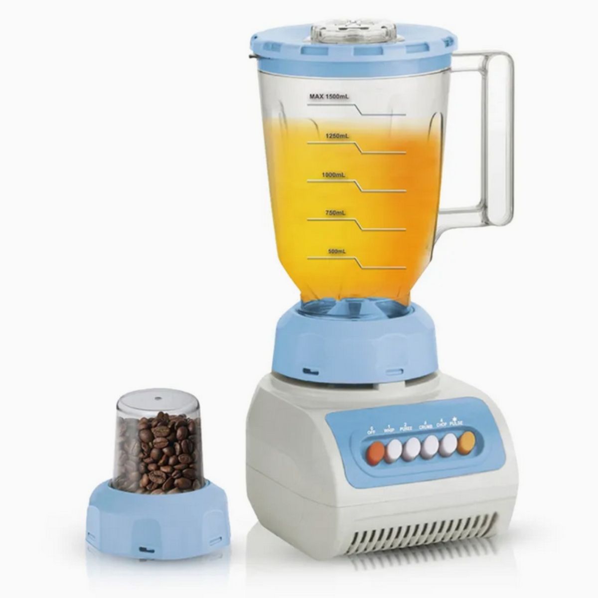 GENERICO - Licuadora Electrica 2 en 1 con Picatodo 1.5L 4 Velocidades