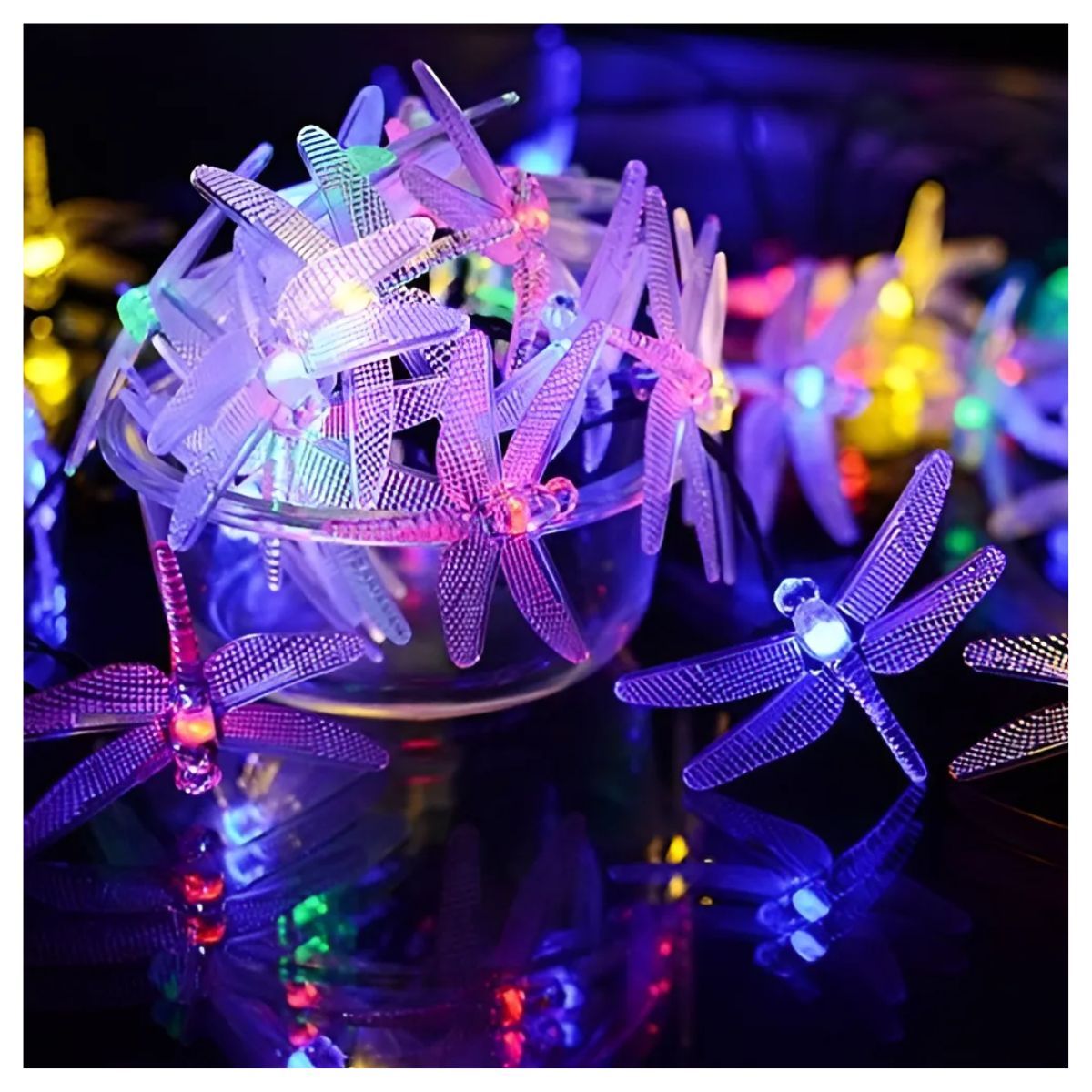 GENERICO - Luces Solares De Navidad 155ft 20 Led 8 Modos De Luz