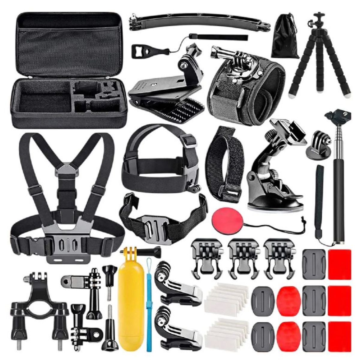 INNOVA - Kit Accesorios Gopro 50 En 1 Profesional Universal Para Cámaras Deportivas Innovo