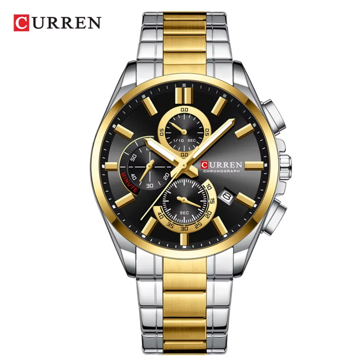 CURREN - Reloj CURREN Cronografo 8475 Para Hombre - Bicolor
