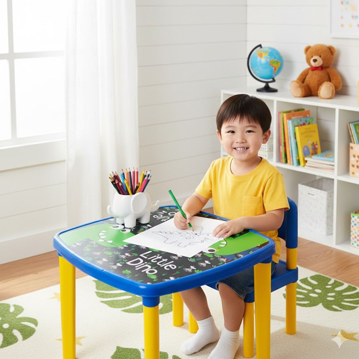 GENERICO - Mesa Infantil Armaty Decorada Dino