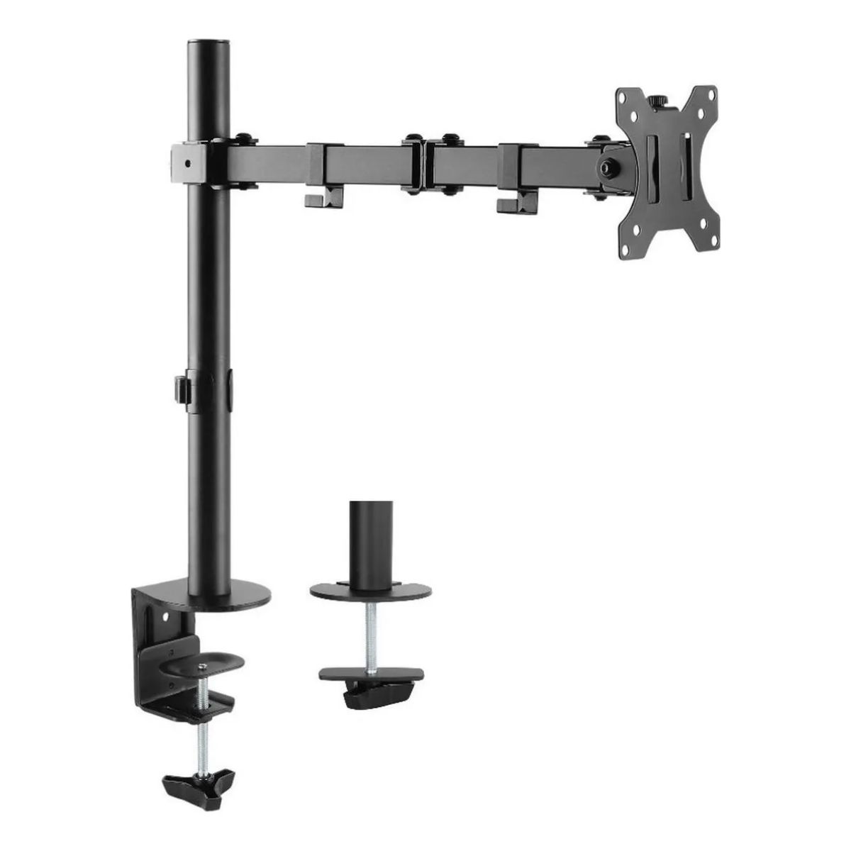 ERGONOMUS - Soporte Brazo para Pantalla Monitor 319 Con Prensa para Mesa Color Neg