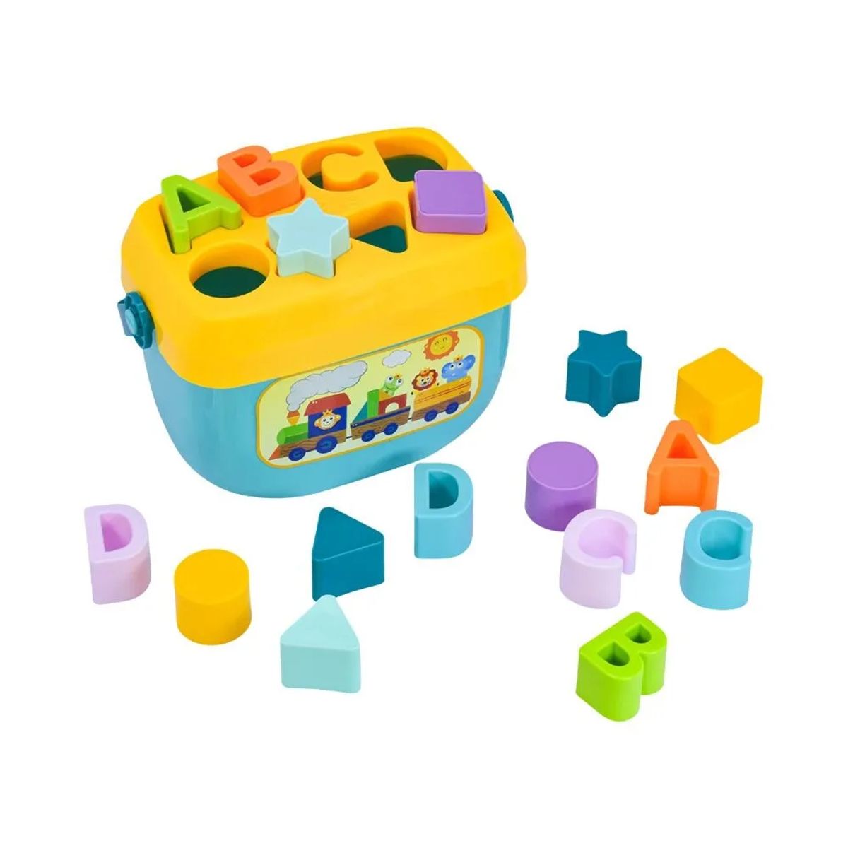 MONKEY BRANDS - Bloques Encajables con Contenedor y Tapa Clasificadora Baby Mine