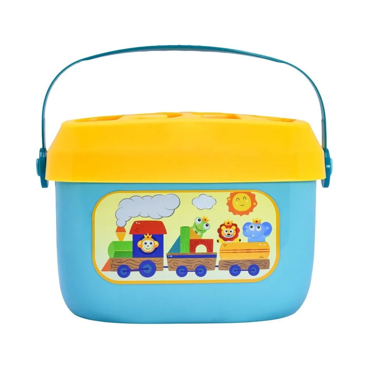 MONKEY BRANDS - Bloques Encajables con Contenedor y Tapa Clasificadora Baby Mine