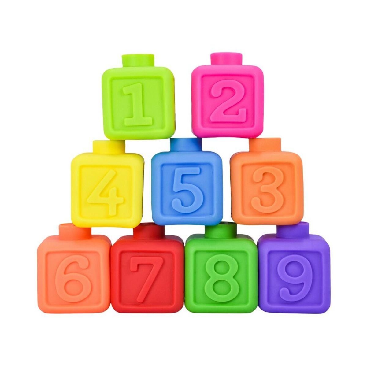 MONKEY BRANDS - Bloques Blandos Numéricos Conectables Baby Mine