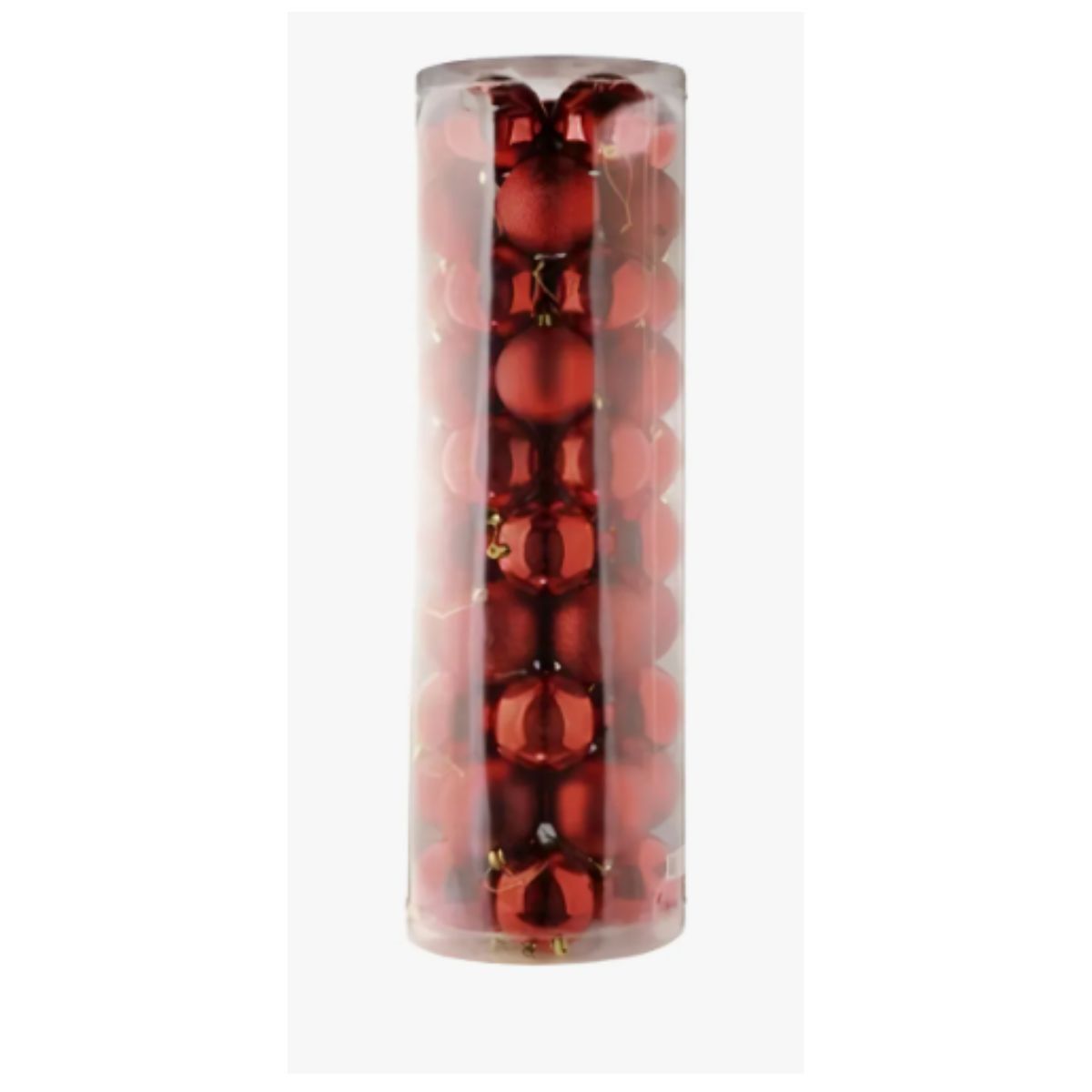 GENERICO - Set Bolas Navidad X 50 Esferas 6 Cm Roja Dear Santa