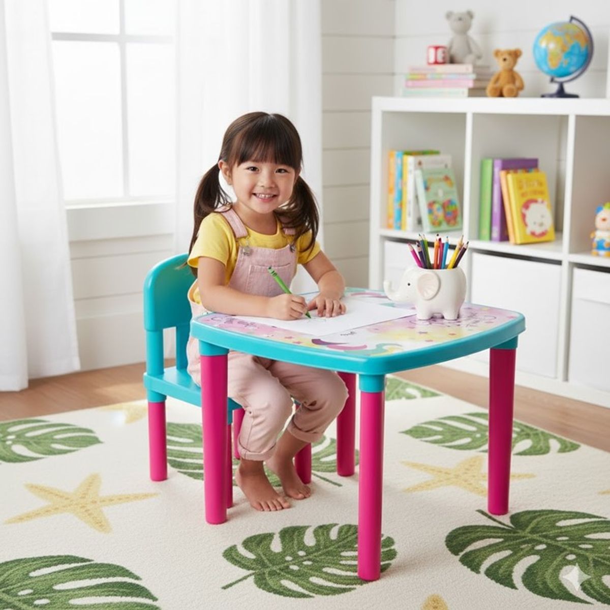 GENERICO - Mesa Infantil Armaty Decorada Unicornio