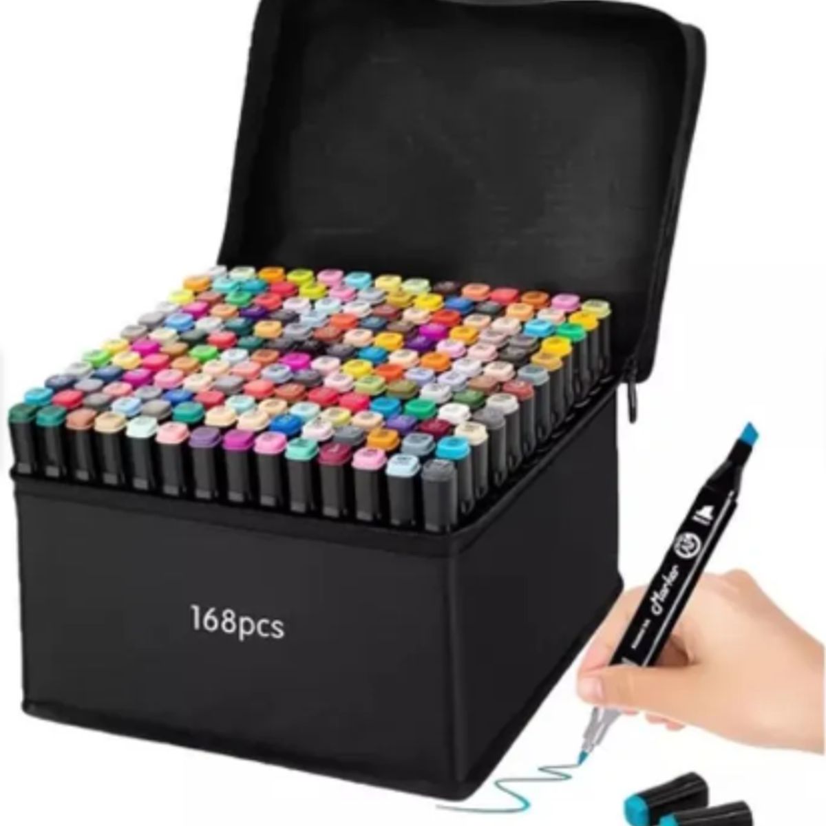 TOUCH - Kit Marcadores Doble Punta X 168 Piezas Escritorio