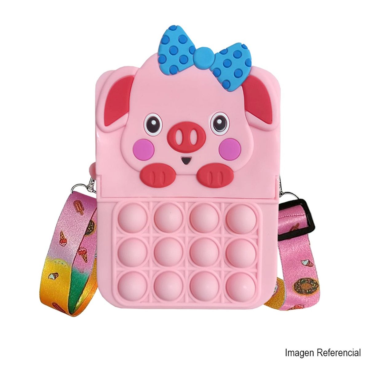 GENERICO - Push Pop It Bolso Unicornio Kawai Monedero Popit Con Lazo