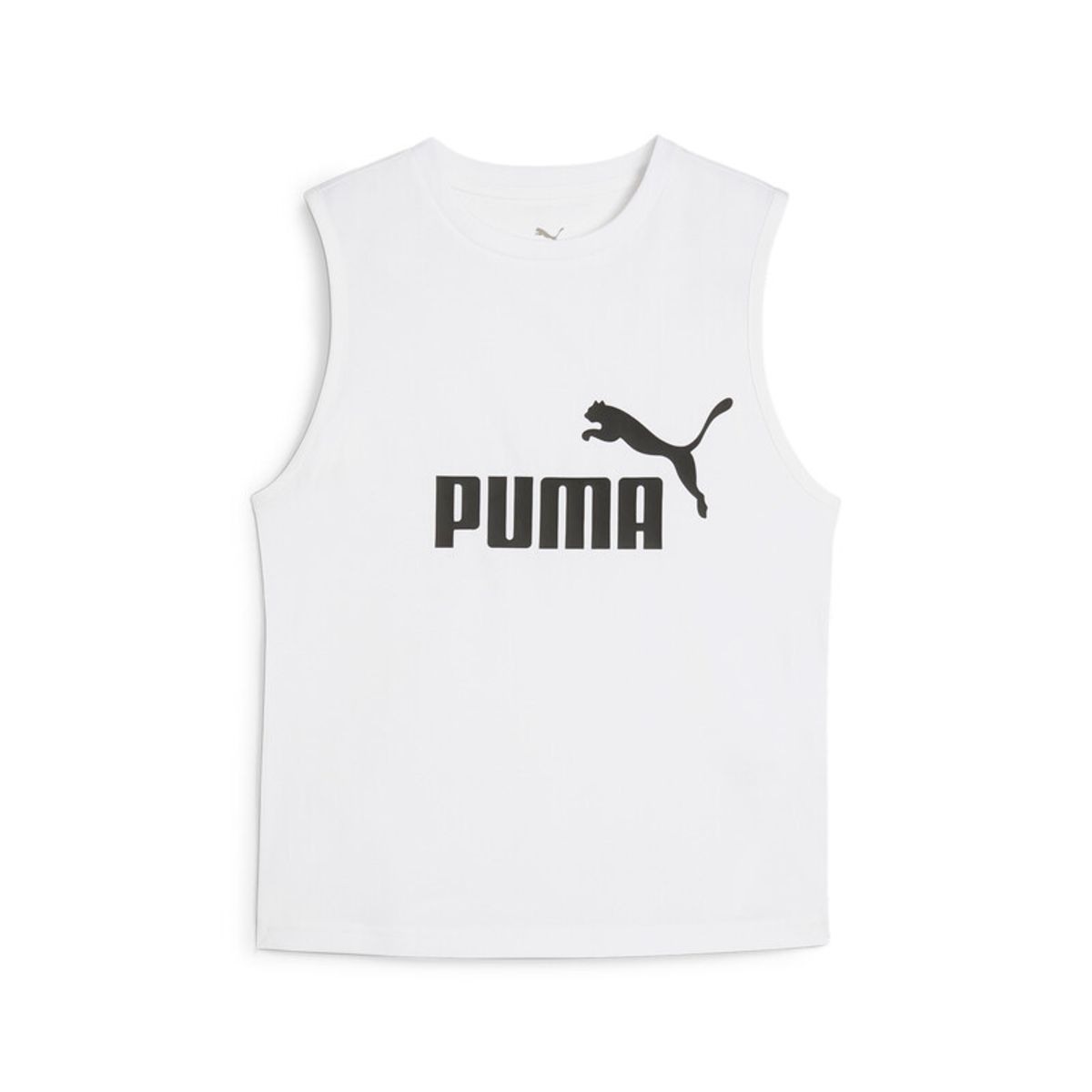 PUMA - Camisa Deportiva Puma Original Ess N1 Logo Blanco Mujer