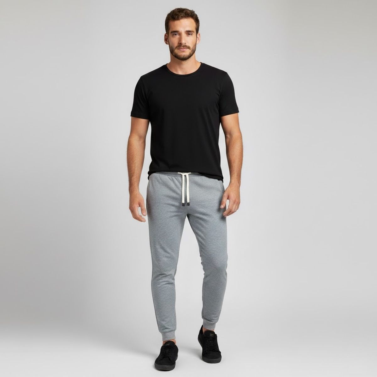 GENERICO - Jogger Para Hombre Esencial Gris Claro