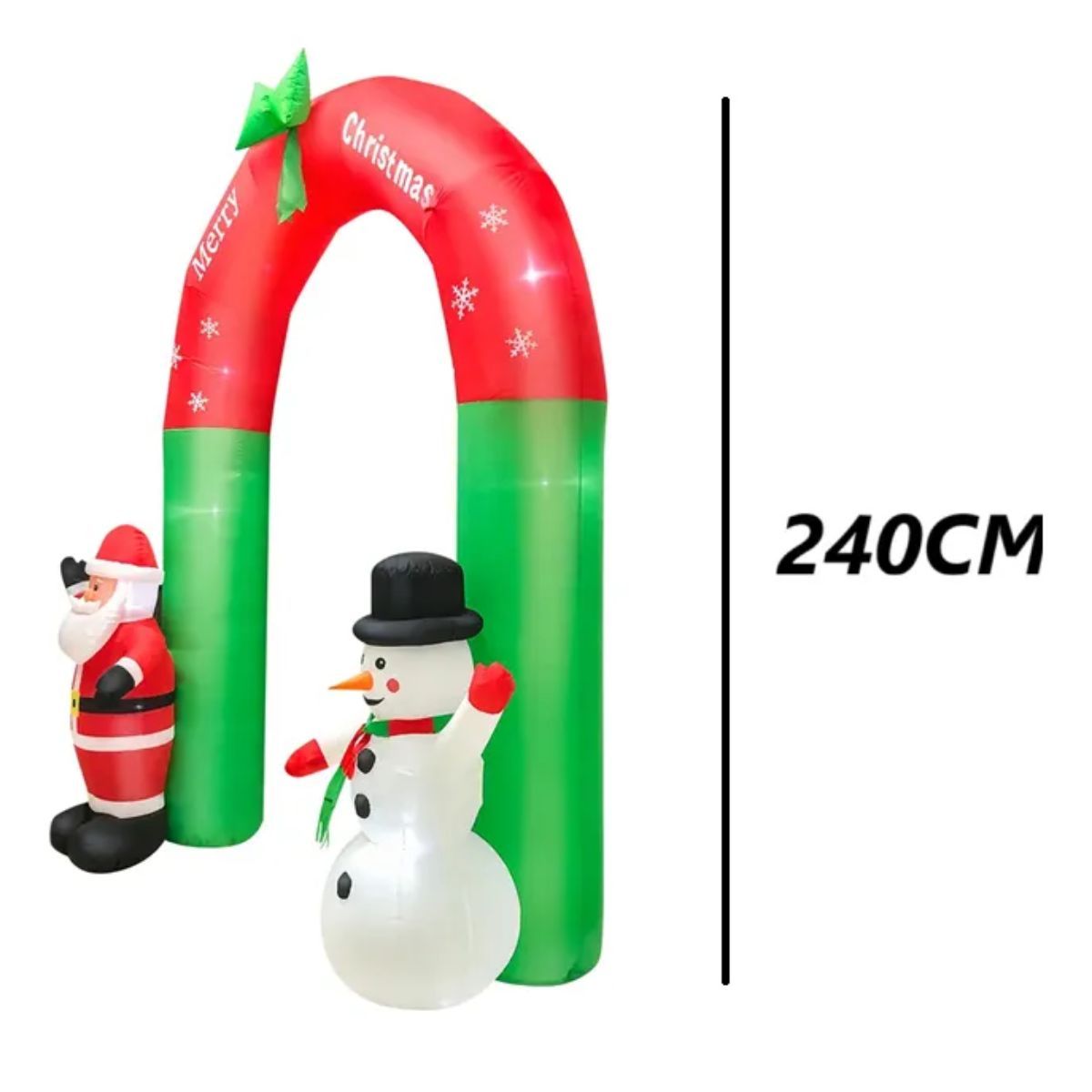 GENERICO - Arco De Navidad Decorativo Inflable Arco Papá Noel Multicolor
