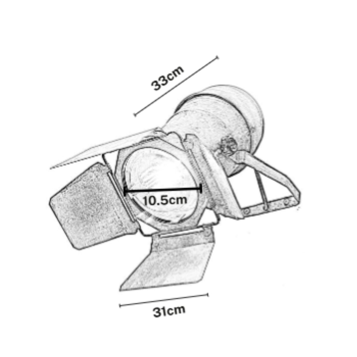 GENERICO - Lámpara Reflector RT 526 para Teatro con Diseño Personalizado
