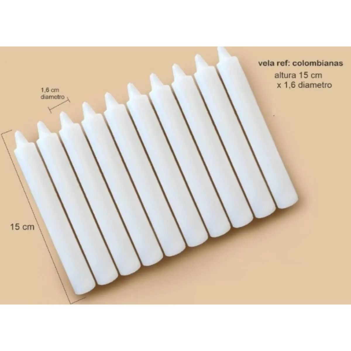 GENERICO - Velas Navidad Deseos Dia De Las Velitas X 10 Diseños Pesebre