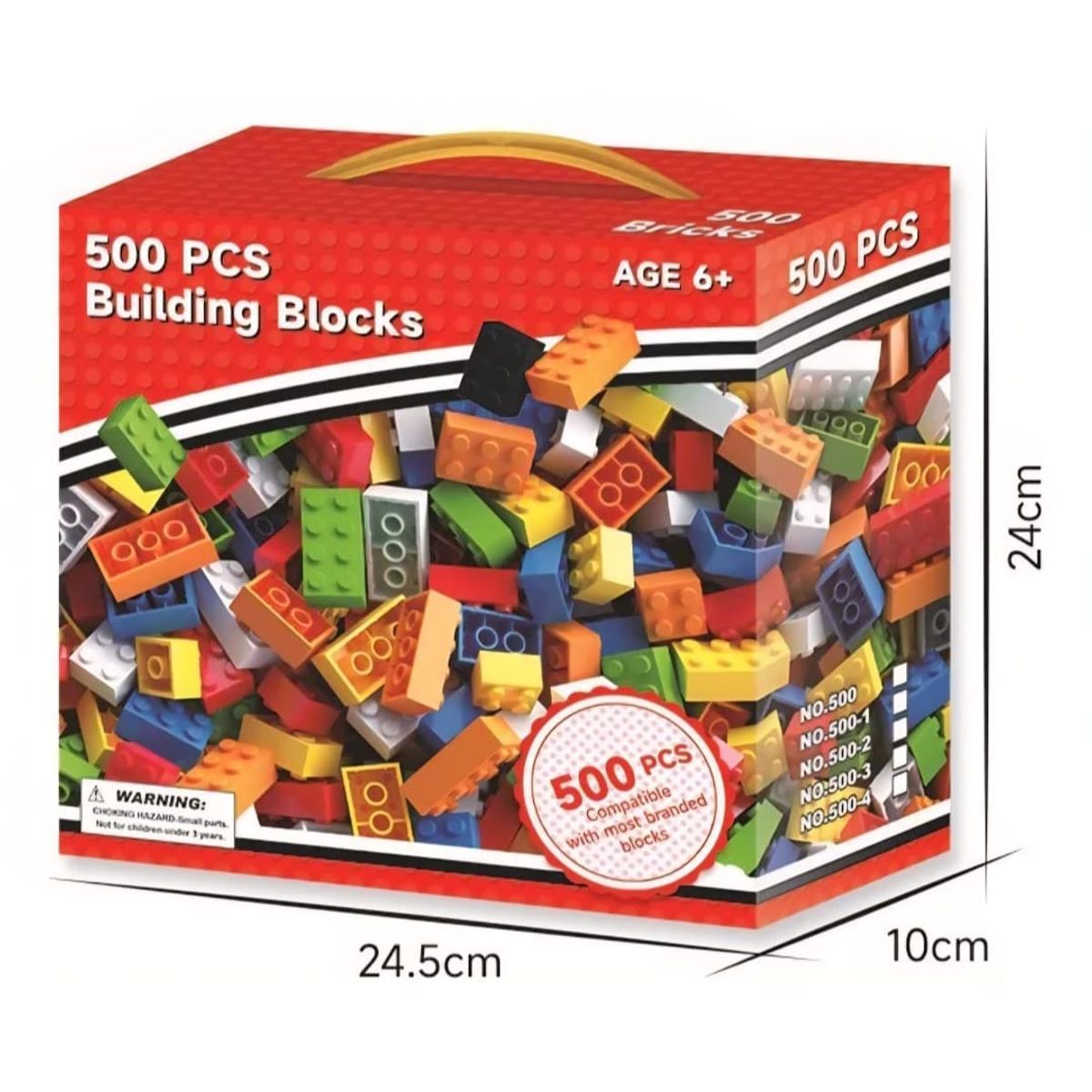 GENERICO - Armatodo 500 Fichas Bloques Juguete Didáctico