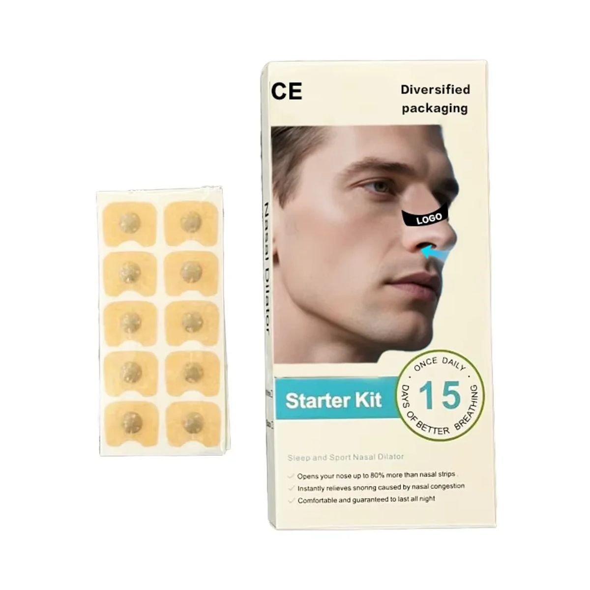 GENERICO - Dilatador Nasal Magnetico Antirronquidos Dilatador