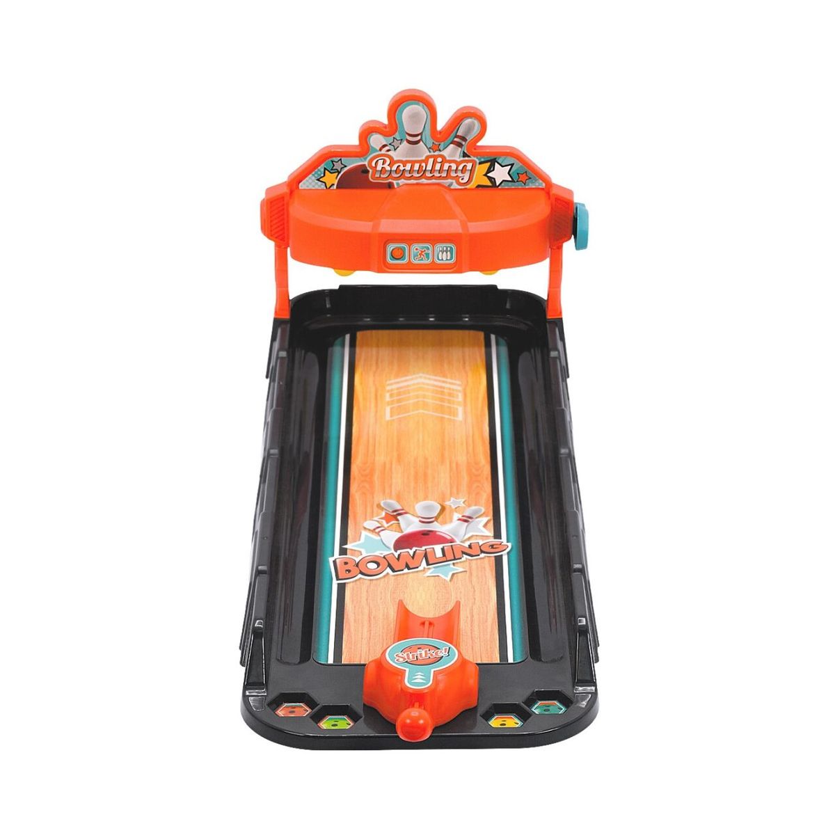 MONKEY BRANDS - Mesa de Pista de Bolos con Lanzador King Games