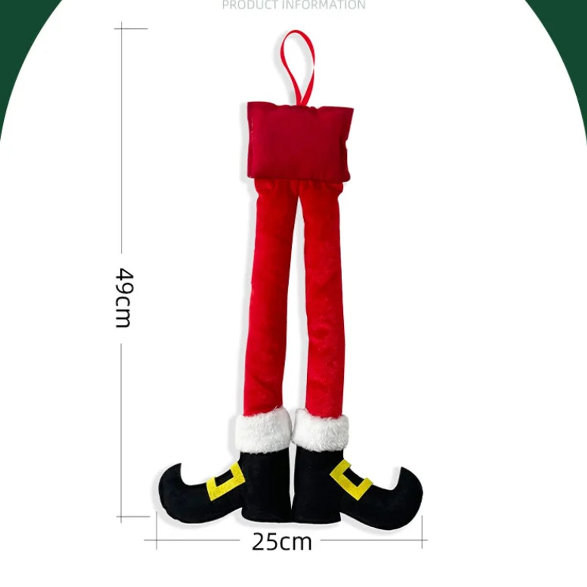 GENERICO - Zapaticos de Papá Noel Colgantes Para Vehiculo Navidad