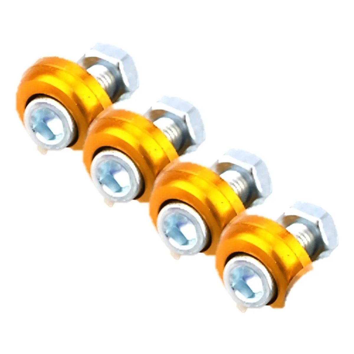 GENERICO - Tornillos De Lujo X4 Carro O Moto Portaplaca - Porta Placa