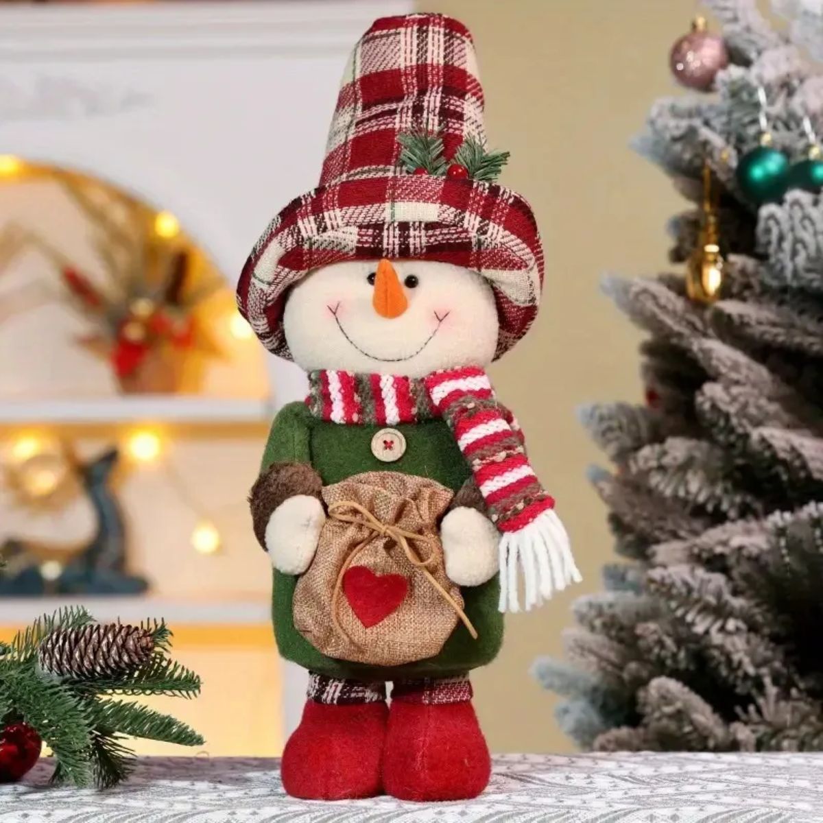 GENERICO - Muñeco Navidad Con Bolsa Para Dulces