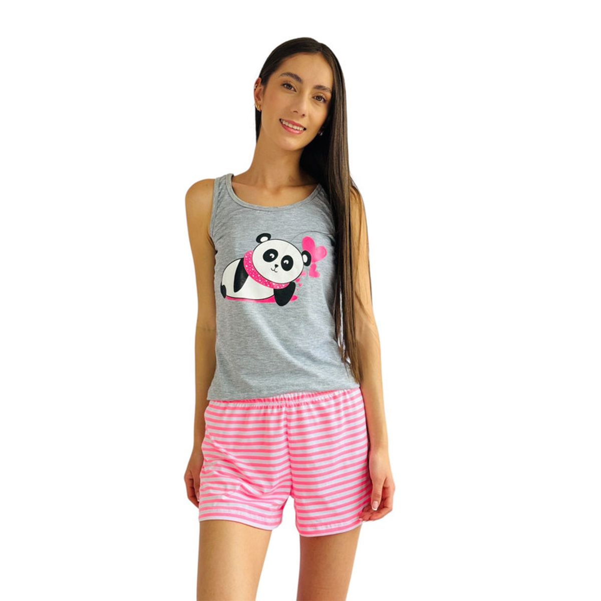 BY MORNING - Pijama Short multiusos rayas 1709