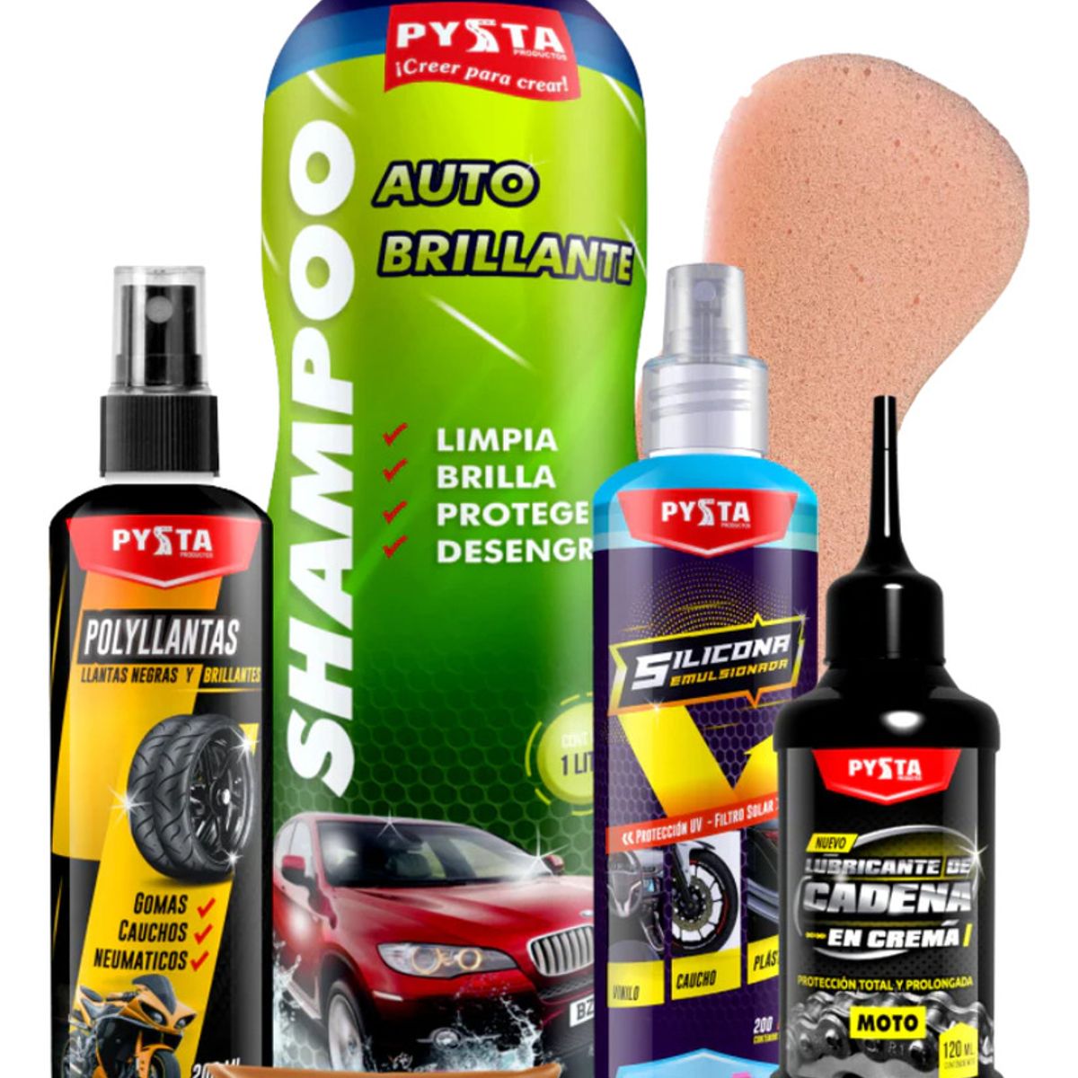 GENERICO - Kit Limpieza Completa Motocicleta Y Vehículos 6 Productos