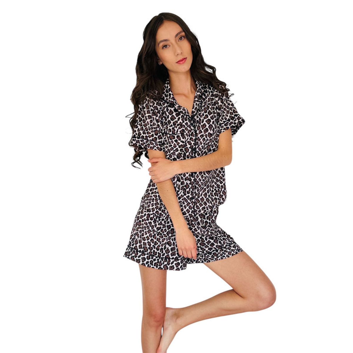 BY MORNING - Pijama Short animal print 1715