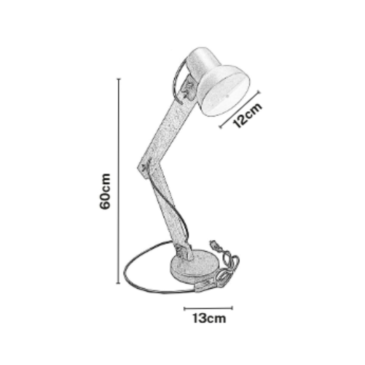 GENERICO - Lámpara de Mesa Madera Lisa con Diseño Clásico