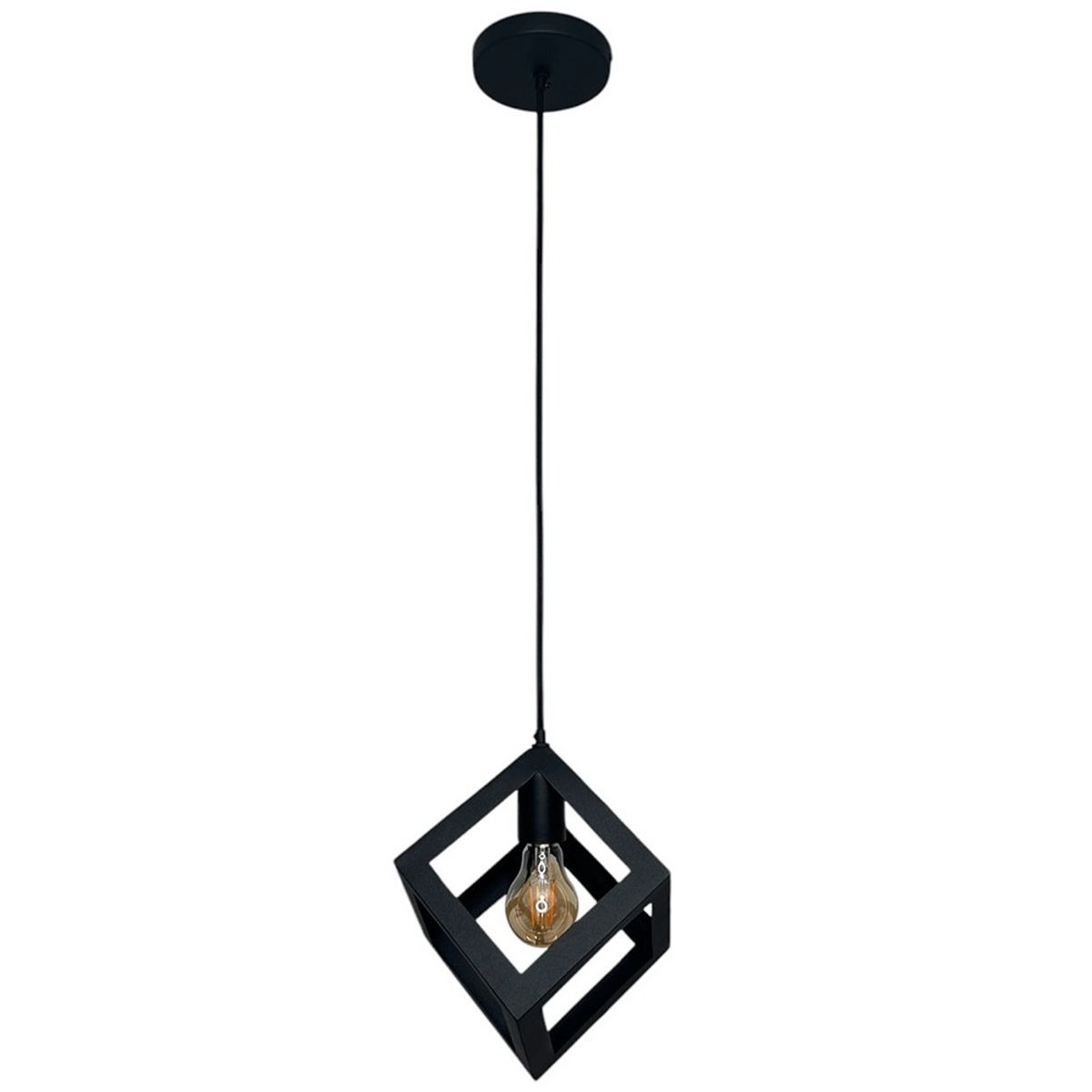 GENERICO - Set x2 Lámpara de Techo Charlote Cubo Cuadrado