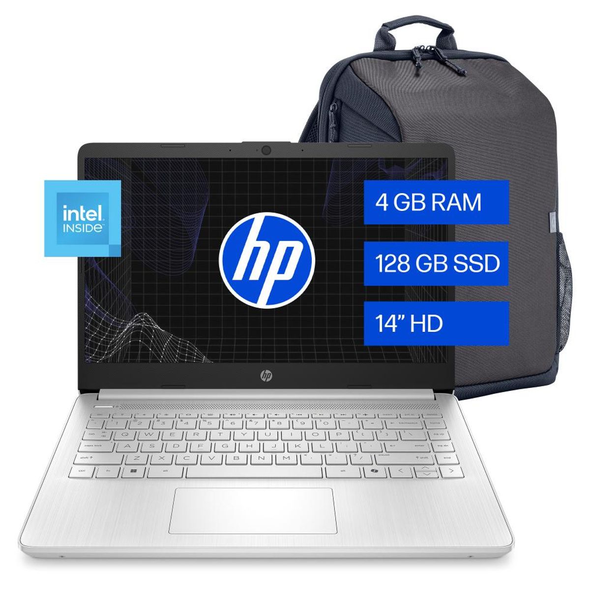 HP - Portátil HP 14-dq6002la Intel N150 4GB 128GB 14HD Win11